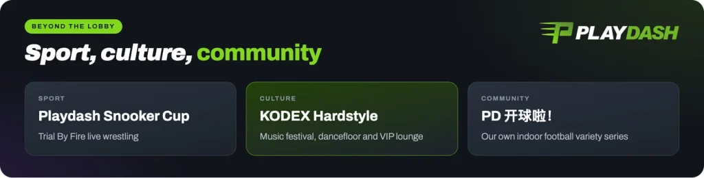 Playdash events: Snooker Cup, KODEX Hardstyle and the PD indoor football series